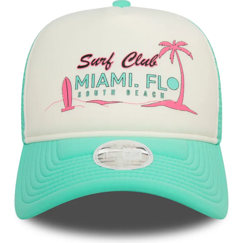 mutsid-kumer-roheline-snapback-a-frame-foam-front-miami-surf-club-florida-new-era