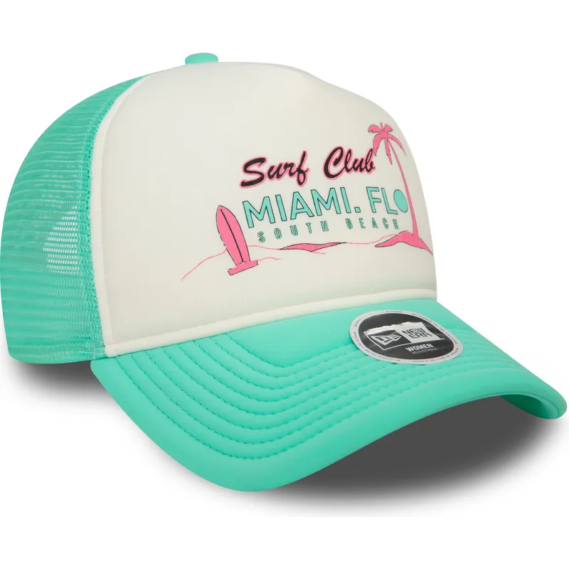 mutsid-kumer-roheline-snapback-a-frame-foam-front-miami-surf-club-florida-new-era