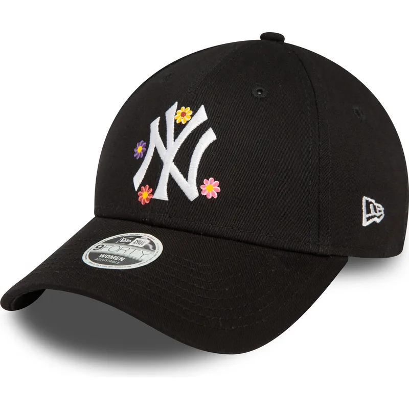 mutsid-kumer-must-reguleeritav-9forty-flower-new-york-yankees-mlb-new-era