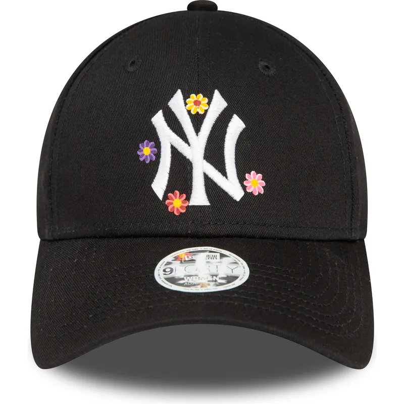 mutsid-kumer-must-reguleeritav-9forty-flower-new-york-yankees-mlb-new-era