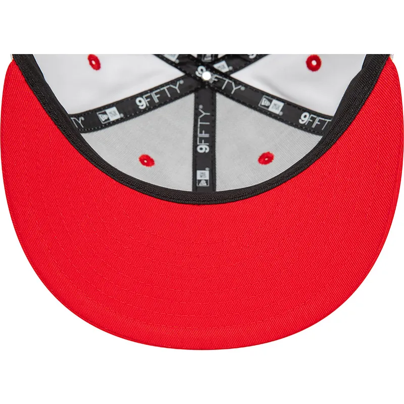 mutsid-lame-punane-snapback-9fifty-white-crown-chicago-bulls-nba-new-era