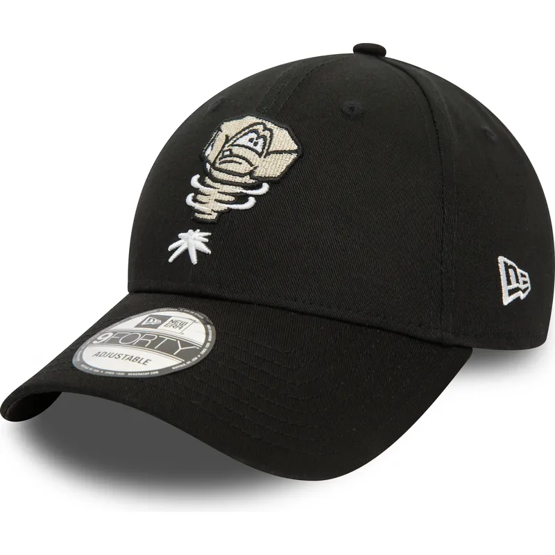 mutsid-kumer-must-reguleeritav-9forty-minor-league-lansing-lugnuts-milb-new-era