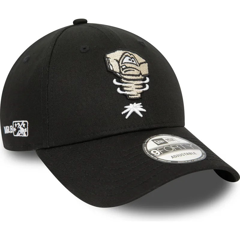 mutsid-kumer-must-reguleeritav-9forty-minor-league-lansing-lugnuts-milb-new-era