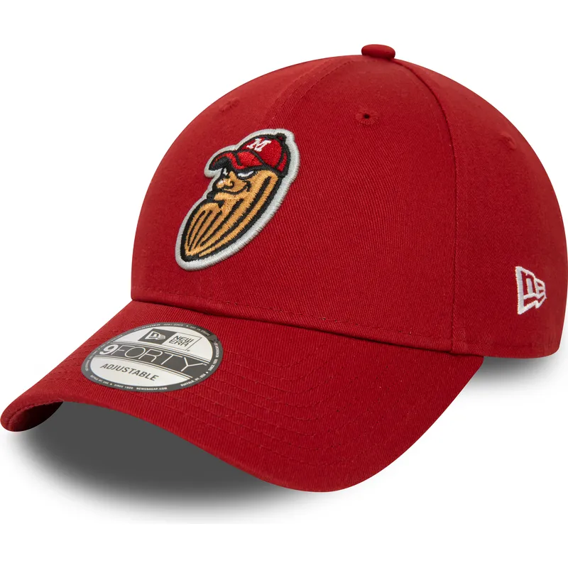 mutsid-kumer-punane-reguleeritav-9forty-minor-league-modesto-nuts-milb-new-era