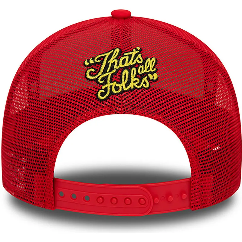 mutsid-kumer-punane-snapback-a-frame-character-pato-lucas-y-porky-pig-looney-tunes-new-era
