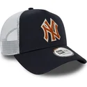 mutsid-kumer-meresinine-snapback-a-frame-boucle-new-york-yankees-mlb-new-era