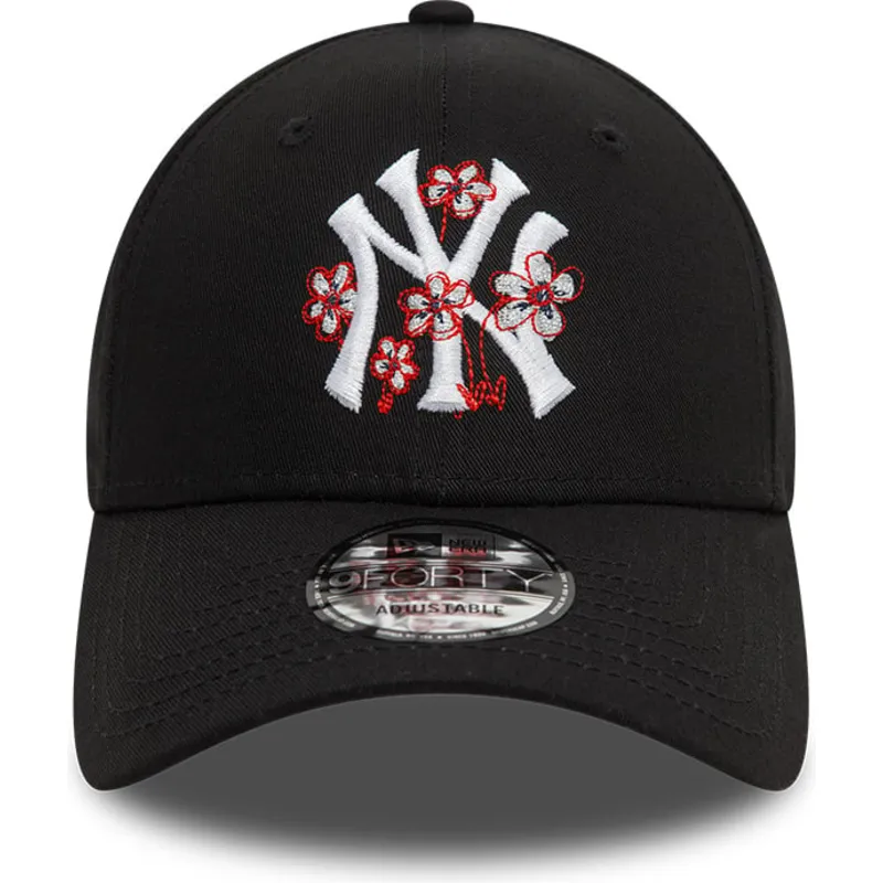 mutsid-kumer-must-reguleeritav-9forty-flower-icon-new-york-yankees-mlb-new-era