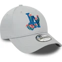 mutsid-kumer-hall-reguleeritav-9forty-flower-icon-los-angeles-dodgers-mlb-new-era