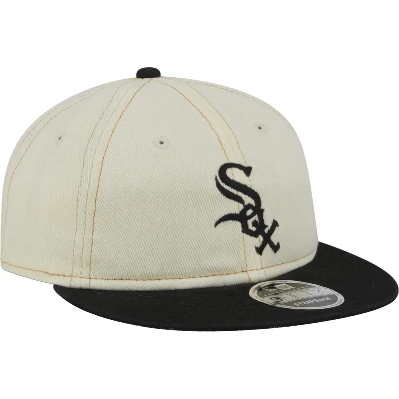 mutsid-lame-beez-snapback-9fifty-retro-crown-denim-chicago-white-sox-mlb-new-era