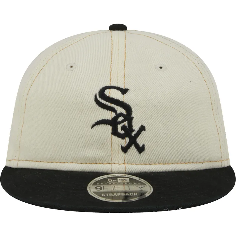 mutsid-lame-beez-snapback-9fifty-retro-crown-denim-chicago-white-sox-mlb-new-era