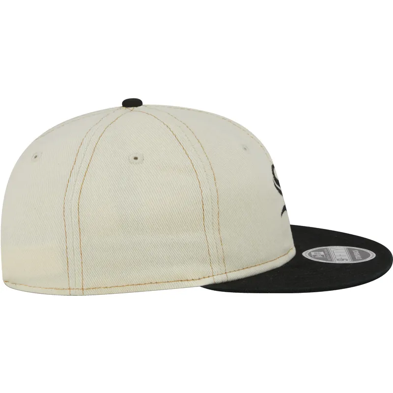 mutsid-lame-beez-snapback-9fifty-retro-crown-denim-chicago-white-sox-mlb-new-era