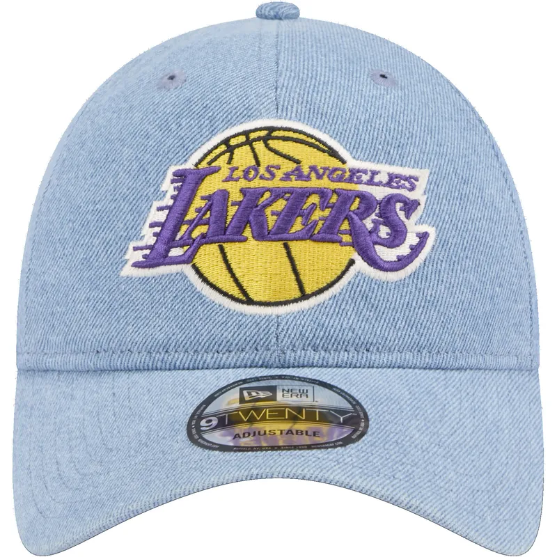 mutsid-kumer-sinine-reguleeritav-9twenty-washed-denim-los-angeles-lakers-nba-new-era