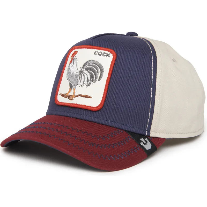 mutsid-kumer-mitmevarviline-snapback-cock-all-american-rooster-100-the-farm-all-over-canvas-the-farm-goorin-bros
