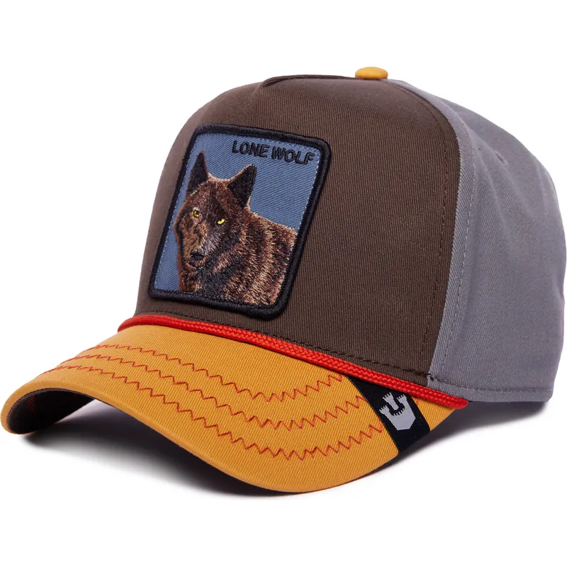 mutsid-kumer-mitmevarviline-snapback-lone-wolf-100-the-farm-all-over-canvas-the-farm-goorin-bros