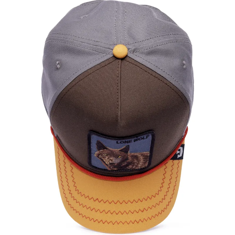 mutsid-kumer-mitmevarviline-snapback-lone-wolf-100-the-farm-all-over-canvas-the-farm-goorin-bros