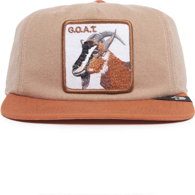 mutsid-lame-pruun-snapback-goat-alpine-base-the-farm-flats-the-farm-goorin-bros