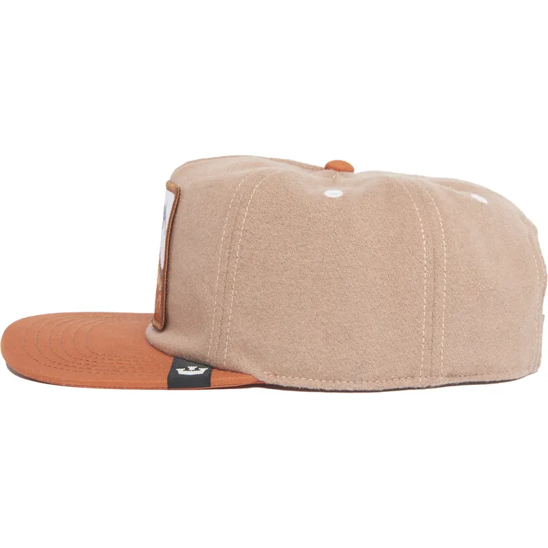mutsid-lame-pruun-snapback-goat-alpine-base-the-farm-flats-the-farm-goorin-bros