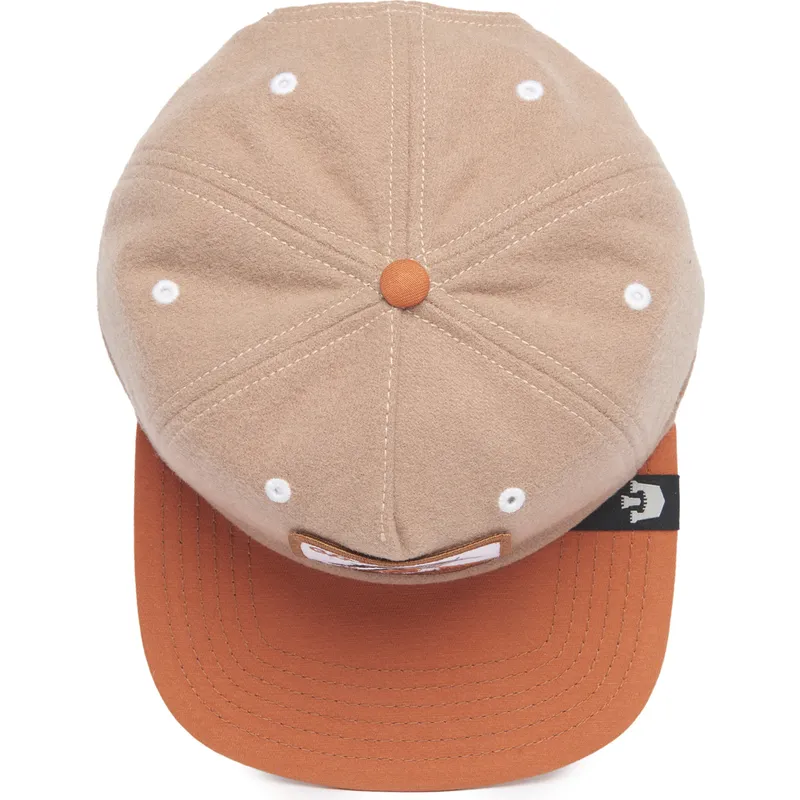 mutsid-lame-pruun-snapback-goat-alpine-base-the-farm-flats-the-farm-goorin-bros