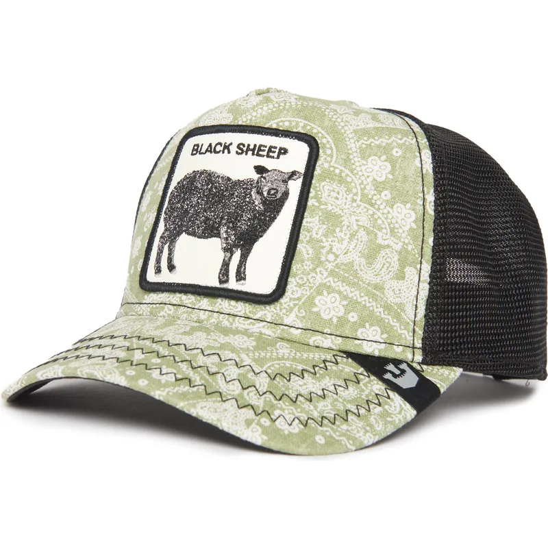 Mütsid kumer roheline snapback Black Sheep Parade The Farm Paisley