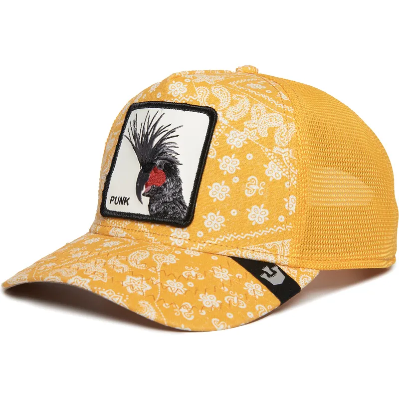 mutsid-kumer-kollane-snapback-punk-spray-paint-arch-the-farm-paisley-the-farm-goorin-bros