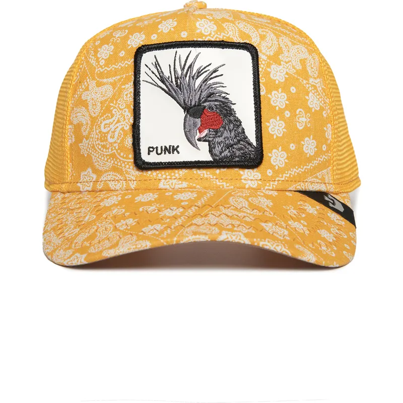 mutsid-kumer-kollane-snapback-punk-spray-paint-arch-the-farm-paisley-the-farm-goorin-bros