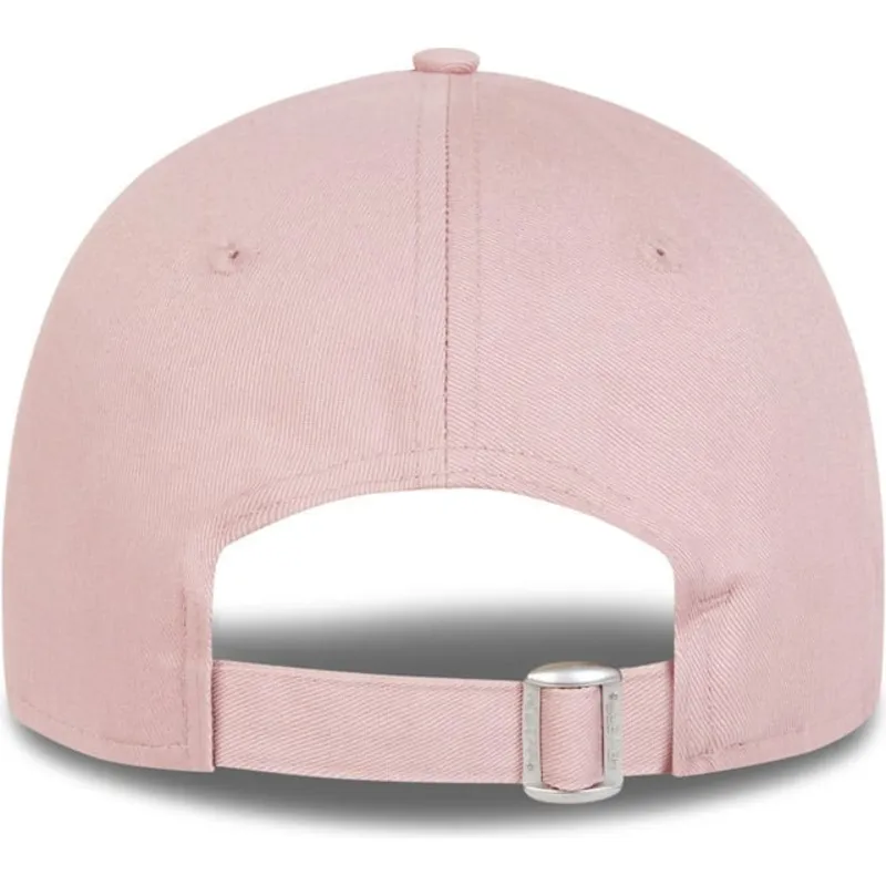 new-era-curved-brim-white-logo-9forty-league-essential-new-york-yankees-mlb-light-pink-adjustable-cap