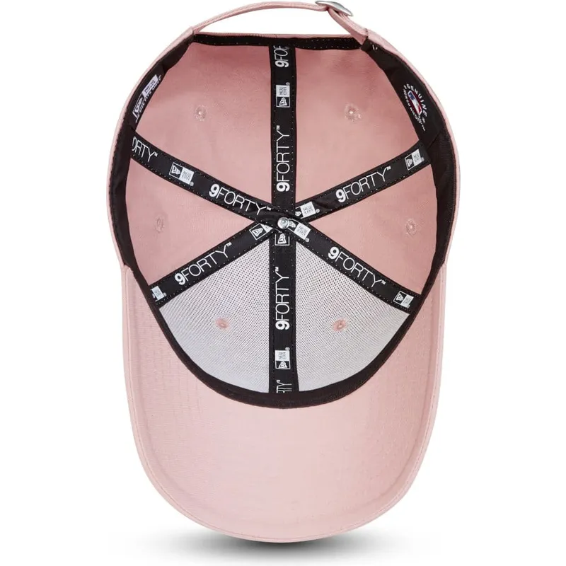 cap-kumer-pink-adjustable-strap-claro-9forty-league-essential-new-york-yankees-mlb-new-era
