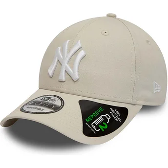 Cap kumer beige adjustable strap 9FORTY REPREVE League Essential New York Yankees MLB New Era