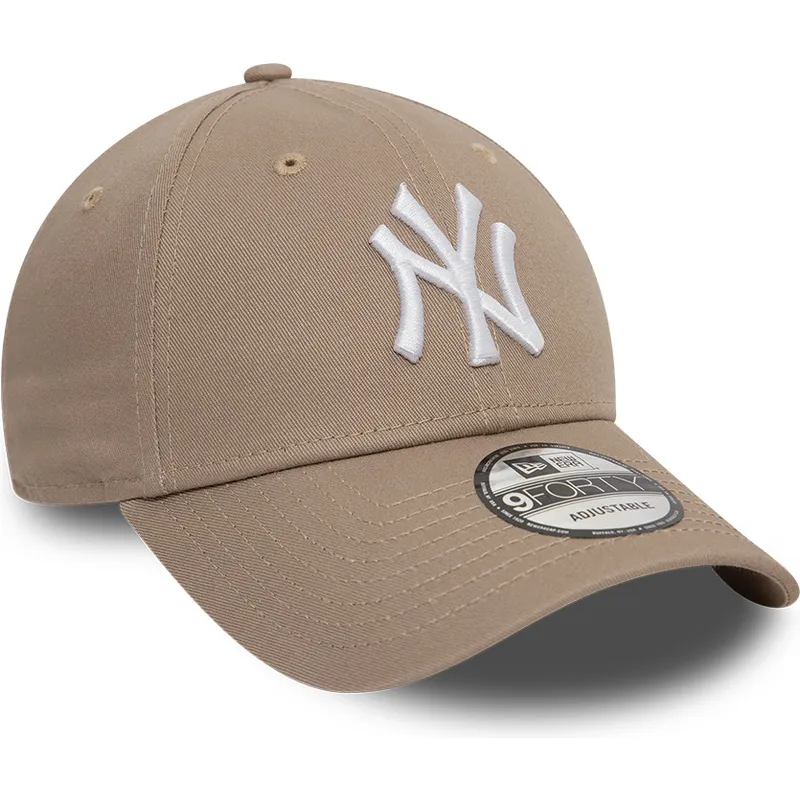 mutsid-kumer-pruun-reguleeritav-rihm-claro-9forty-league-essential-new-york-yankees-mlb-new-era