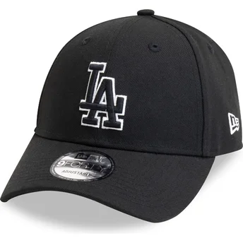 Cap kumer black adjustable strap 9FORTY Pop Outline Los Angeles Dodgers MLB New Era