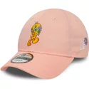 new-era-curved-brim-toddler-tweety-9forty-looney-tunes-pink-adjustable-cap