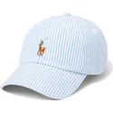 polo-ralph-lauren-curved-brim-cotton-seersucker-blue-and-white-adjustable-cap