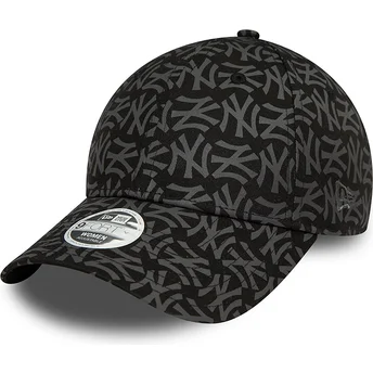 Cap kumer black adjustable strap 9FORTY Monogram New York Yankees MLB New Era
