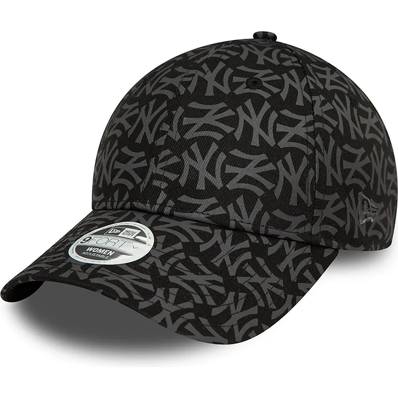 mutsid-kumer-must-reguleeritav-9forty-monogram-new-york-yankees-mlb-new-era