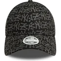 mutsid-kumer-must-reguleeritav-9forty-monogram-new-york-yankees-mlb-new-era