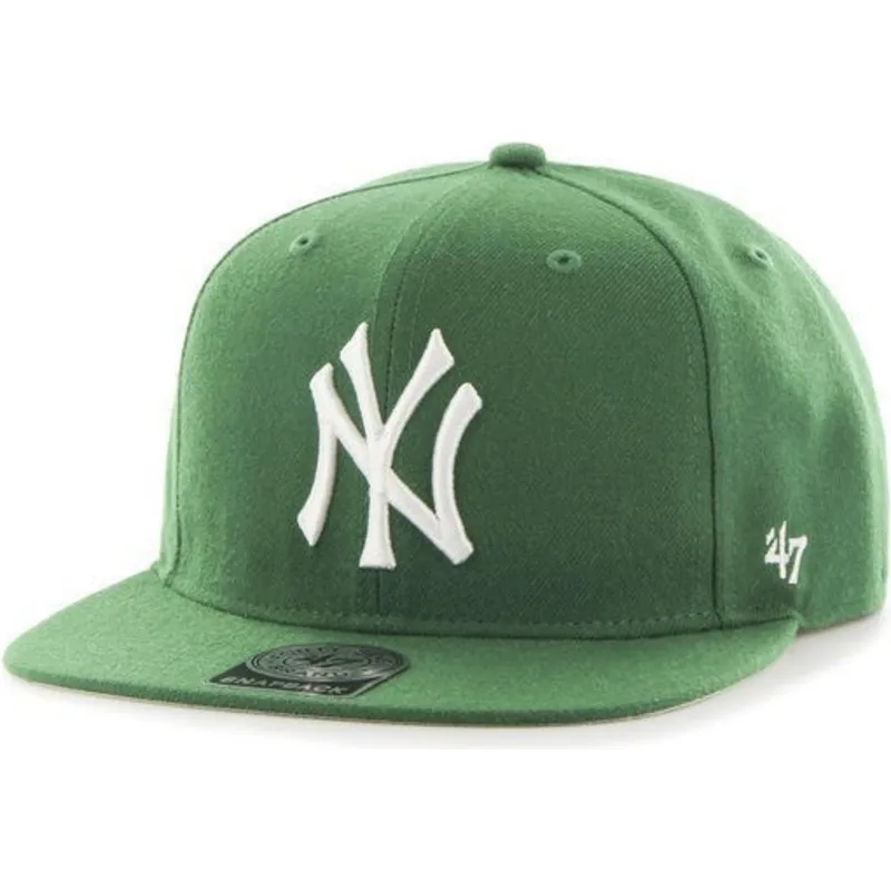 mutsid-lame-roheline-snapback-new-york-yankees-mlb-47-brand