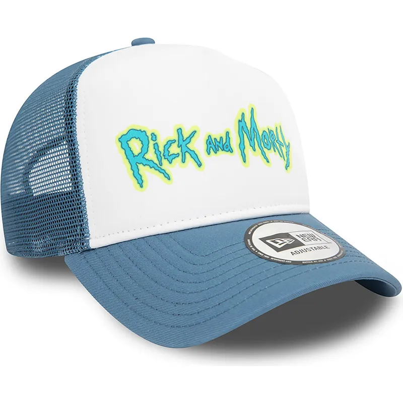 mutsid-kumer-sinine-snapback-a-frame-character-rick-y-morty-new-era