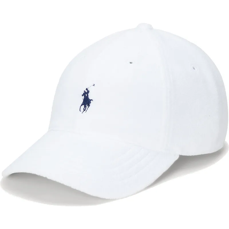mutsid-kumer-valge-reguleeritav-cotton-terry-classic-sport-polo-ralph-lauren