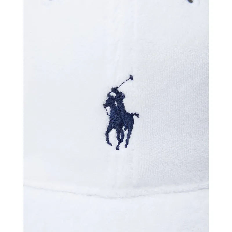 mutsid-kumer-valge-reguleeritav-cotton-terry-classic-sport-polo-ralph-lauren