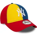 mutsid-kumer-mitmevarviline-reguleeritav-lastele-9forty-block-new-york-yankees-mlb-new-era