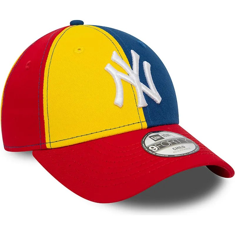 mutsid-kumer-mitmevarviline-reguleeritav-lastele-9forty-block-new-york-yankees-mlb-new-era