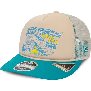 Mütsid kumer veok beež snapback American Keep Truckin 9FIFTY Retro Crown A Frame New Era