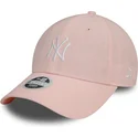 mutsid-kumer-roosa-reguleeritav-9forty-linen-new-york-yankees-mlb-new-era
