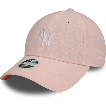 Cap kumer pink adjustable strap 9FORTY Linen New York Yankees MLB New Era