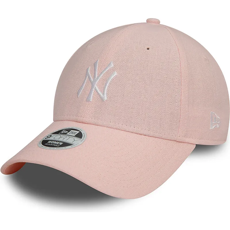 mutsid-kumer-roosa-reguleeritav-9forty-linen-new-york-yankees-mlb-new-era