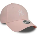 mutsid-kumer-roosa-reguleeritav-9forty-linen-new-york-yankees-mlb-new-era