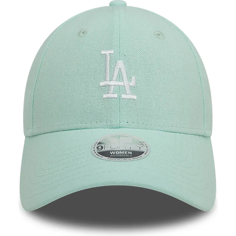 mutsid-kumer-roheline-reguleeritav-9forty-linen-los-angeles-dodgers-mlb-new-era