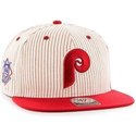 47-brand-flat-brim-philadelphia-phillies-mlb-grey-with-red-stripes-snapback-cap
