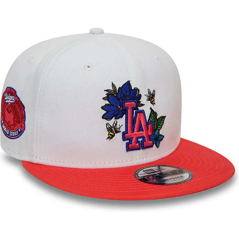 mutsid-lame-punane-snapback-9fifty-floral-los-angeles-dodgers-mlb-new-era