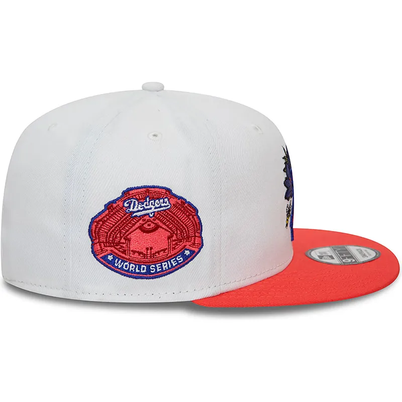 mutsid-lame-punane-snapback-9fifty-floral-los-angeles-dodgers-mlb-new-era